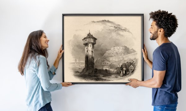 Amazon.com: David Roberts Wall Art-Vintage Huge Door Picture