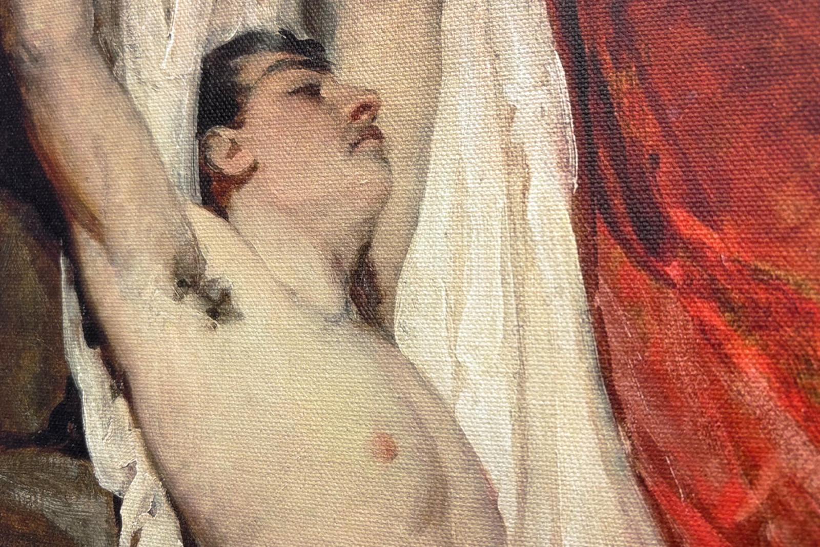 Male Nude, with Arms Up-Stretched - William Etty