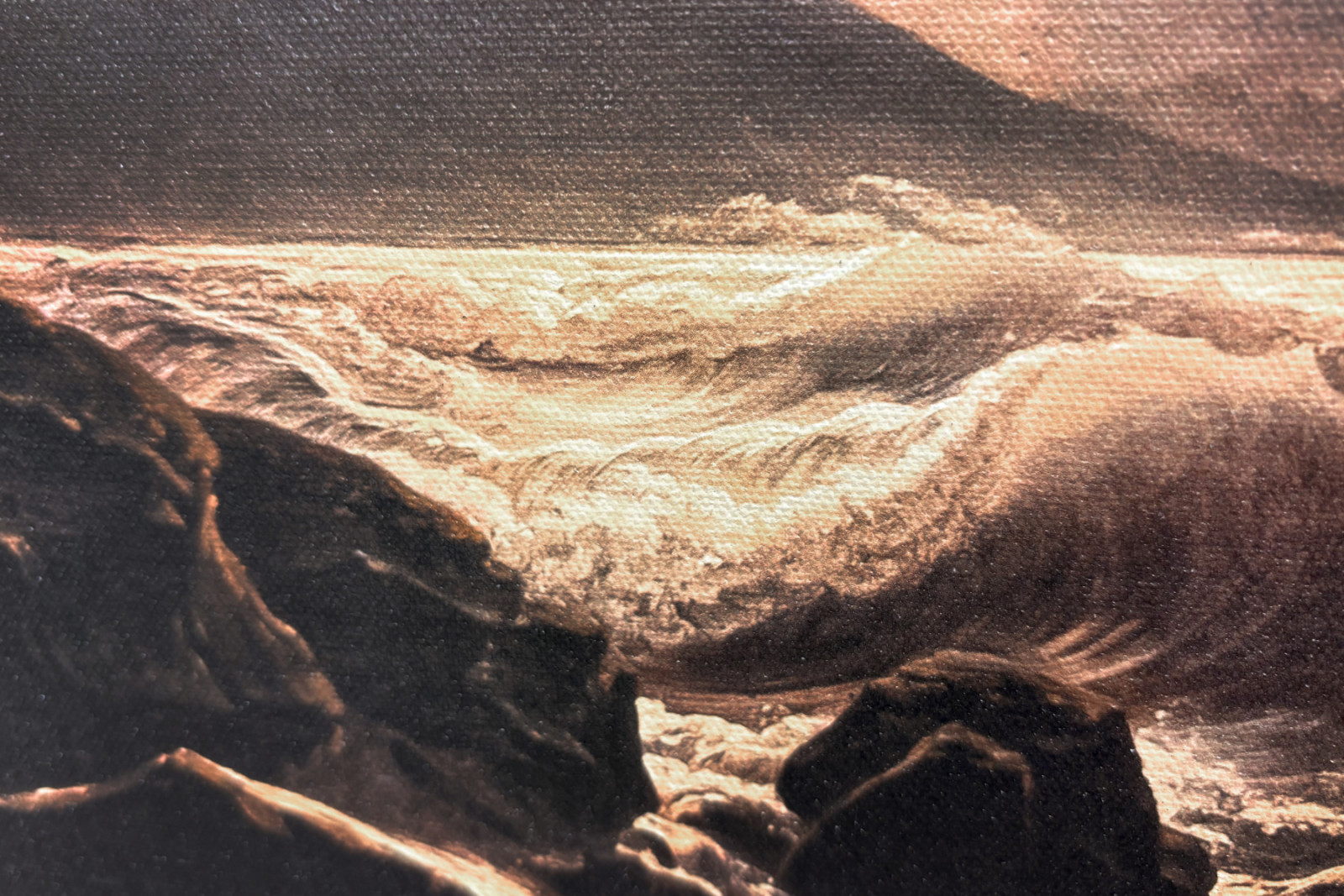 Gale in the Gulf of Naples at moonlight - Joseph Rebell