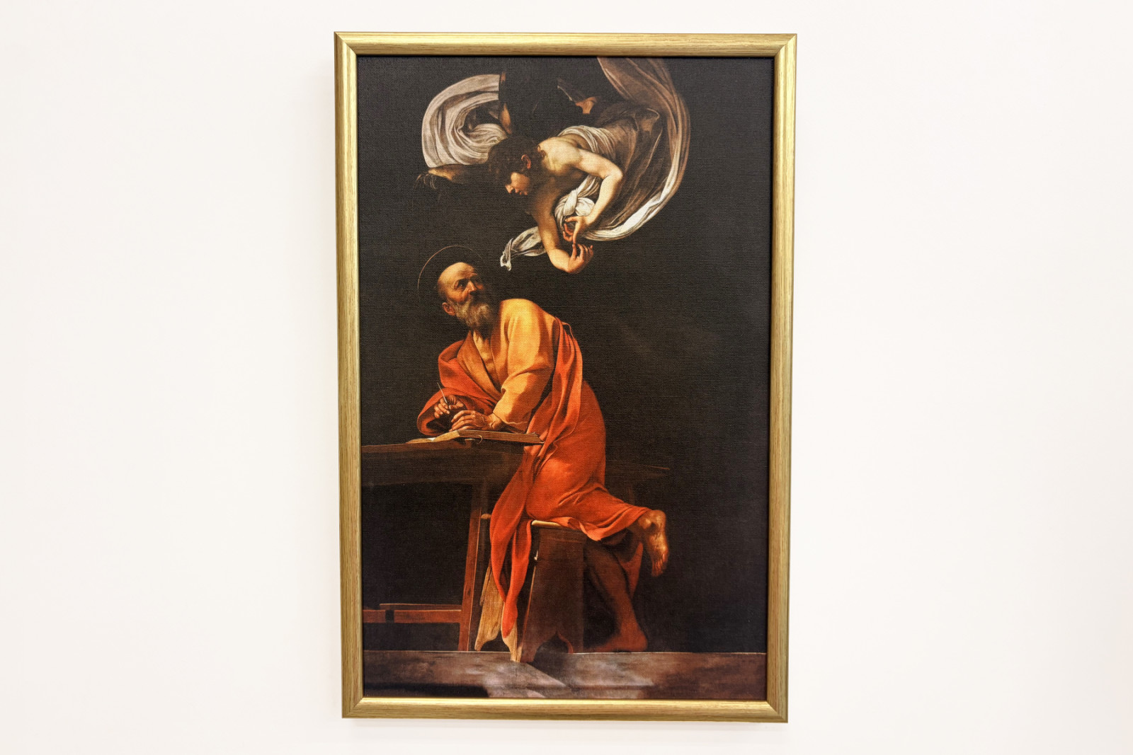 The Inspiration of Saint Matthew - Michelangelo Merisi Caravaggio