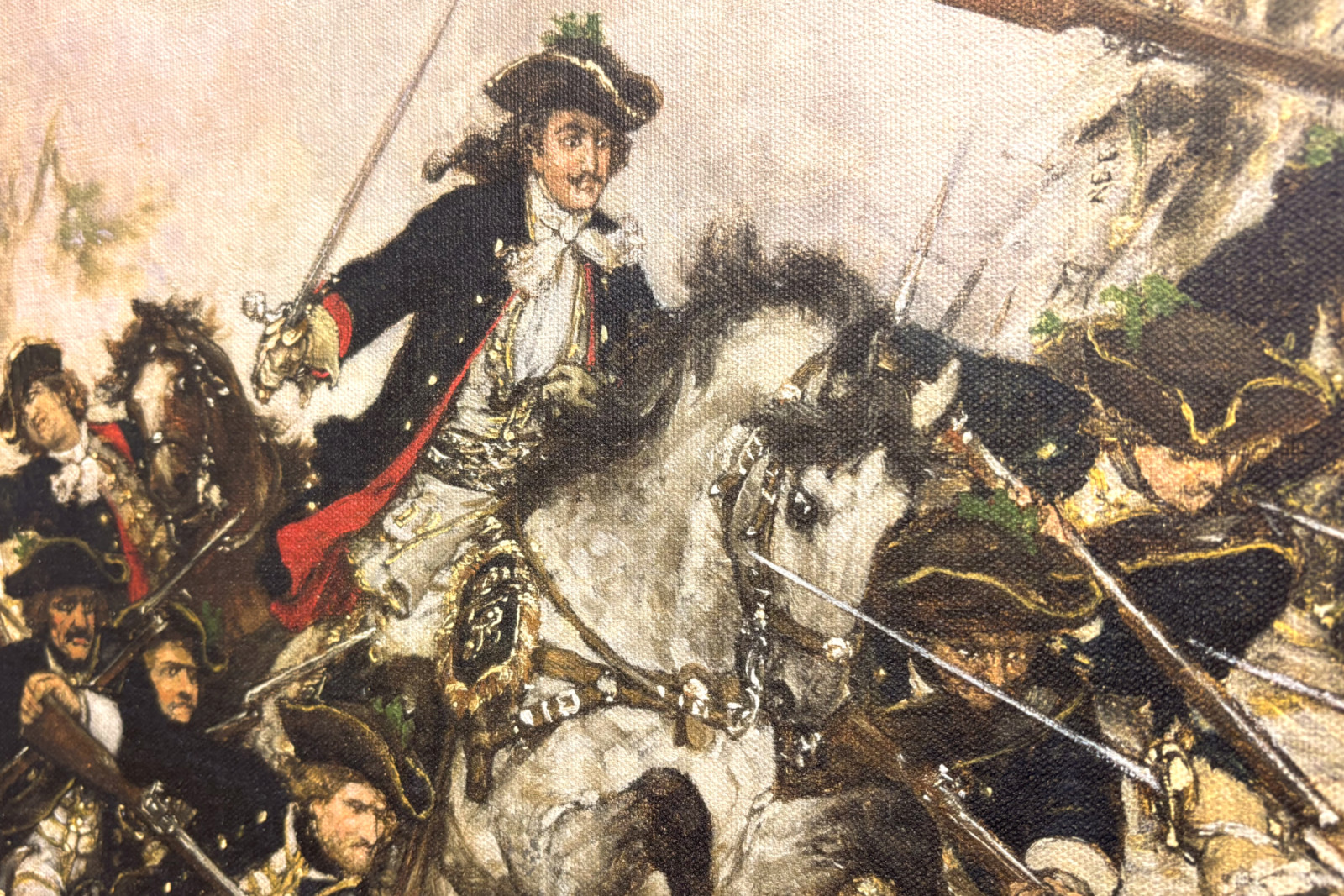 The Old Dessauer in the Battle of Turin - Hermann Joseph Wilhelm Knackfuss