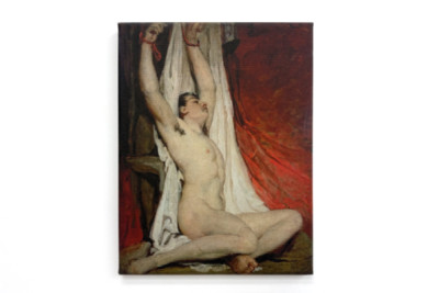 Male Nude, with Arms Up-Stretched - William Etty