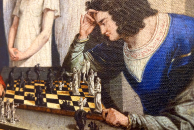Faust and Mephisto Playing Chess