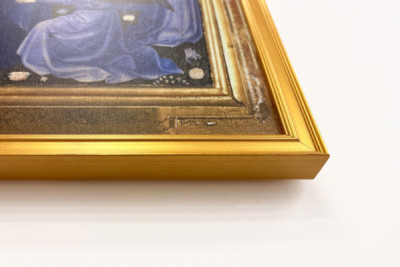 Richard II Presented to the Virgin and Child by His Patron Saint John the Baptist and Saints Edward and Edmund, c.1395-99 - Master of the Wilton Diptych