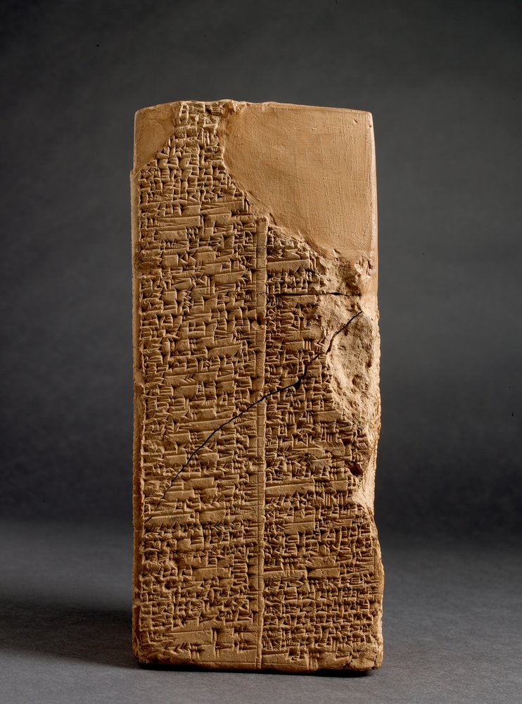 Baked Clay Prism ('Weld-Blundell Prism') with the Sumerian King List ...