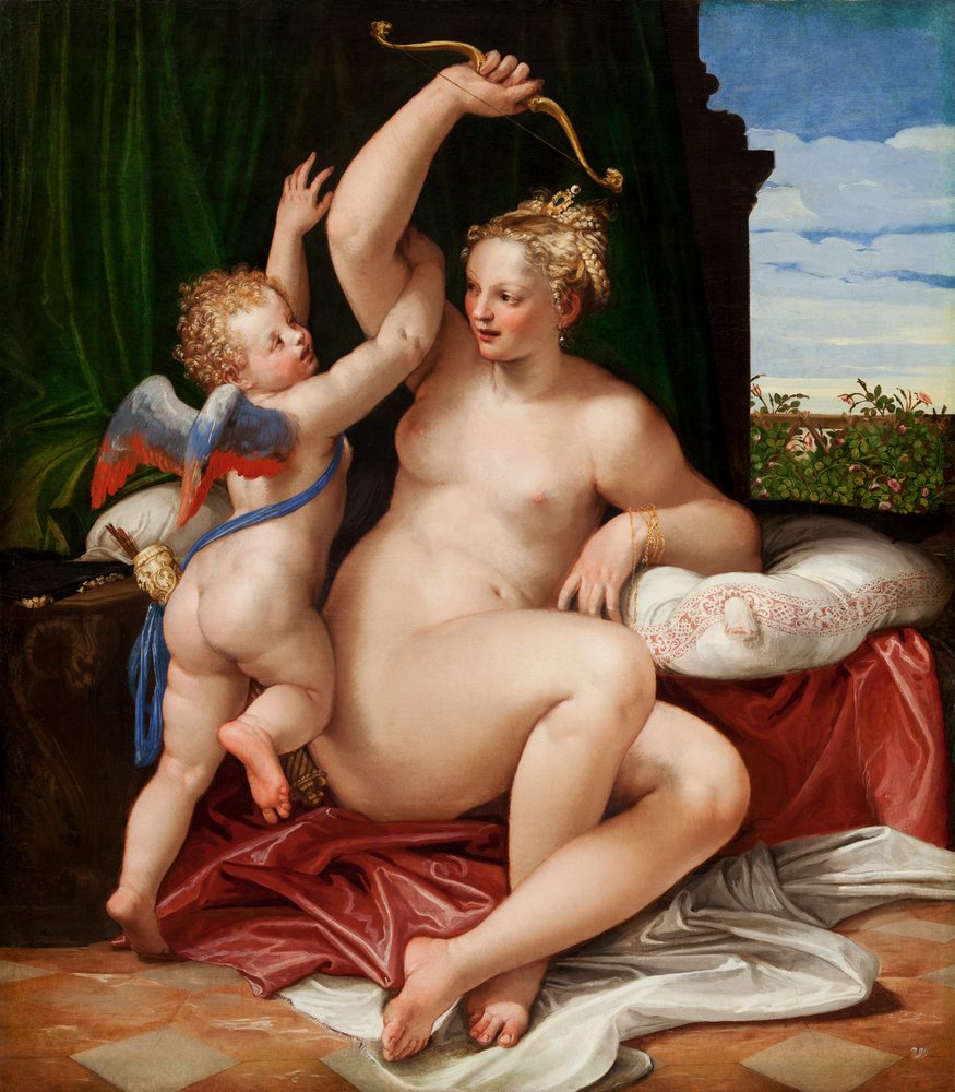 Venus Disarming Cupid, 1550-55 by Paolo Veronese