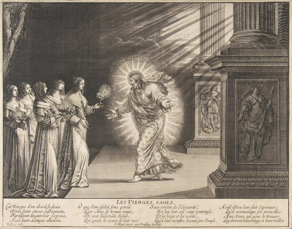 The Wise Virgins before Christ by Abraham Bosse