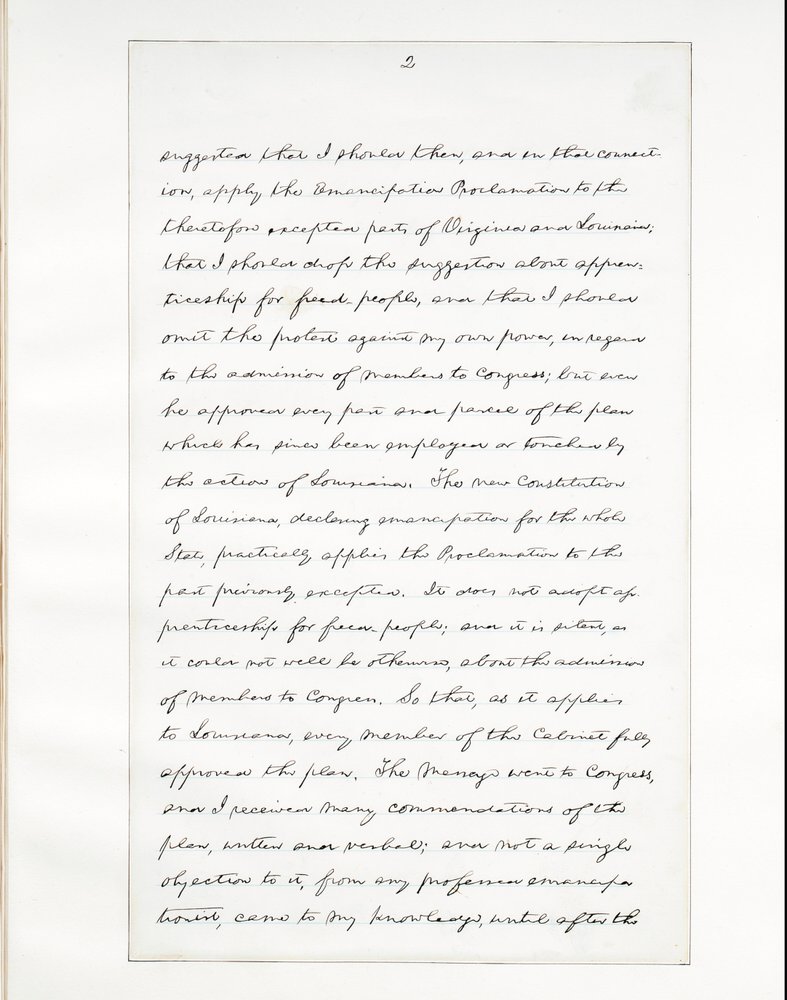 Autograph Manuscript of Lincoln's Last Address as President, Delivered ...