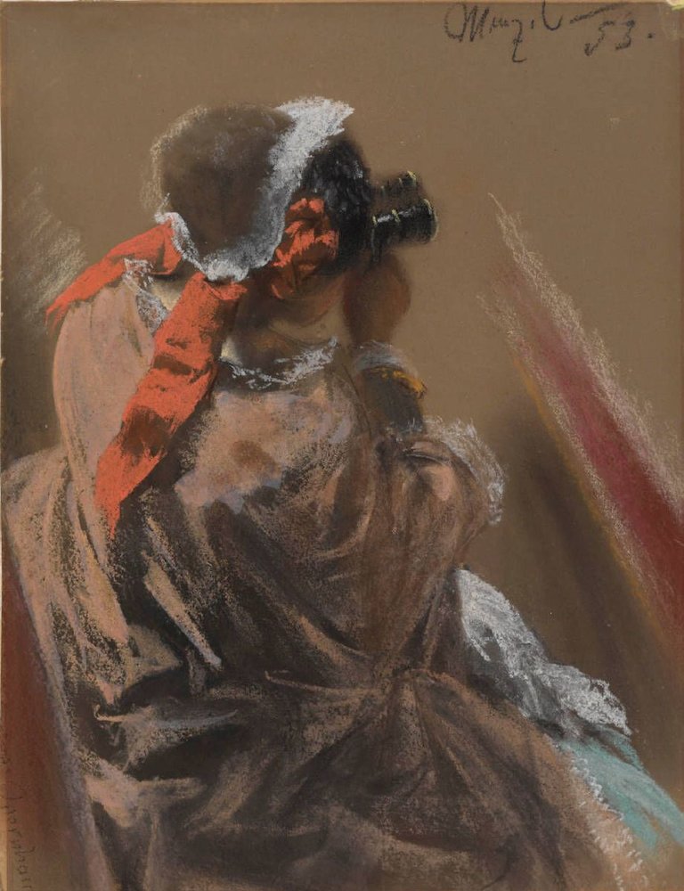 Opera Ball Study by Adolph Menzel