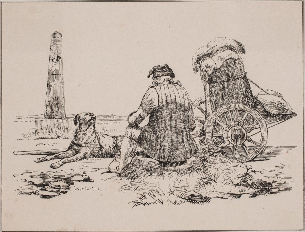 The Peddler and His Dog by Johan Adolph Kittendorff