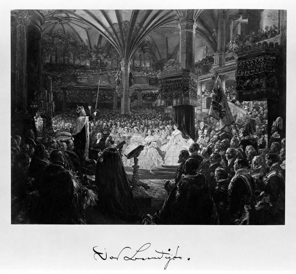 "The Finished Work"; photograph from the coronation album by Adolph Menzel