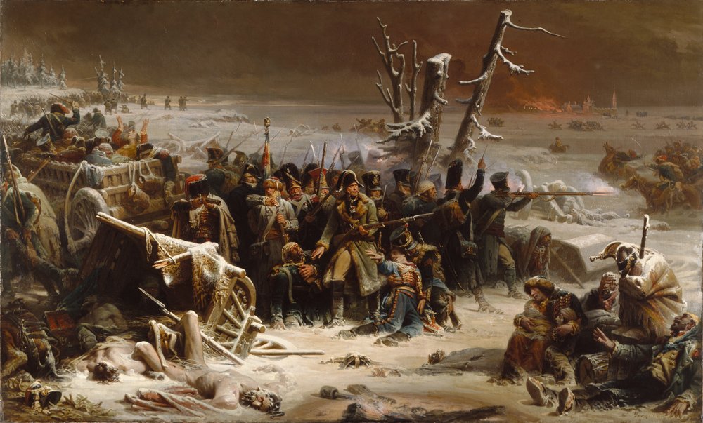 Marshal Ney Supporting the Rear Guard During the Retreat from Moscow by Adolphe Yvon