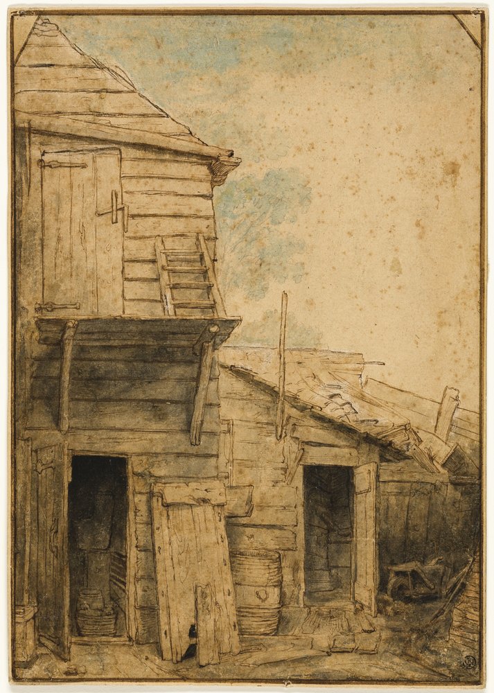 Farmyard by Adriaen van Ostade