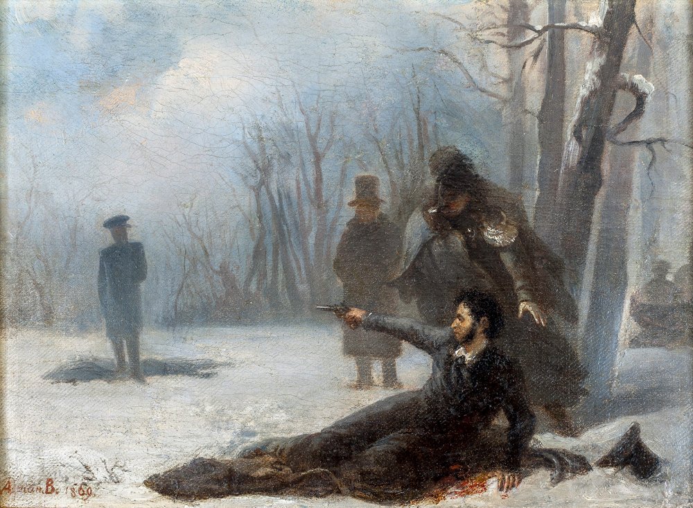 The last shot of Alexander Pushkin (1799-1837) - Duel between Alexander ...