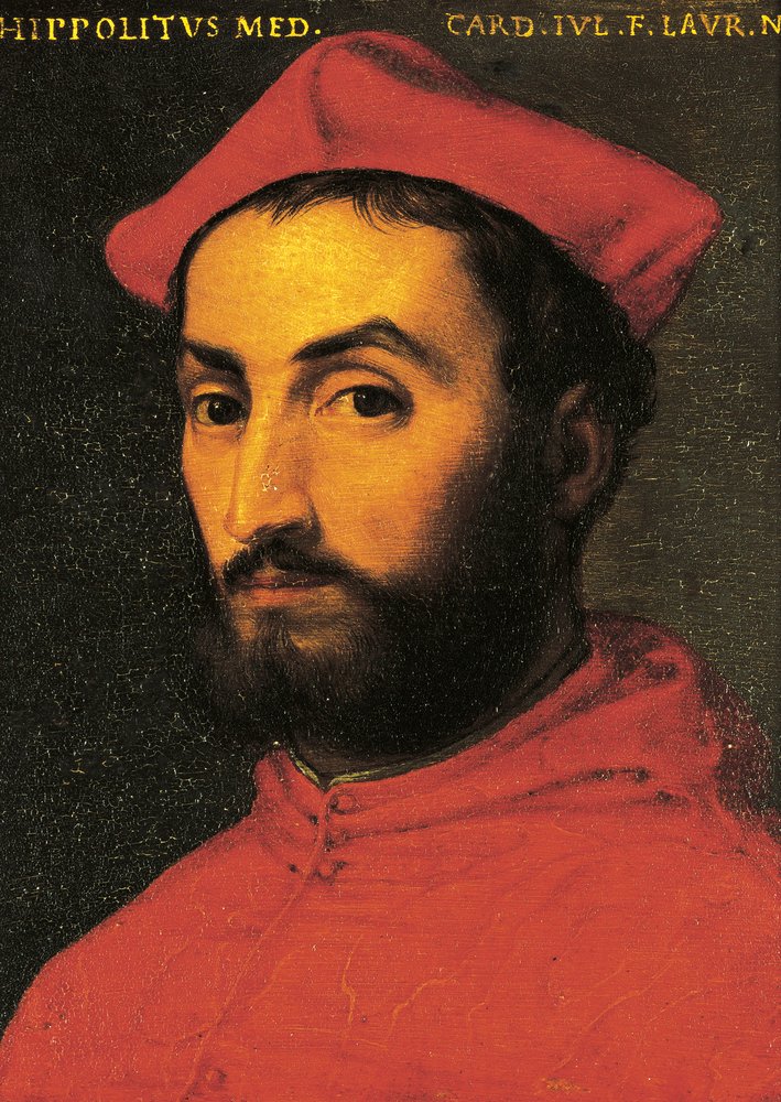 Portrait of Ippolito de Medici by Agnolo Bronzino