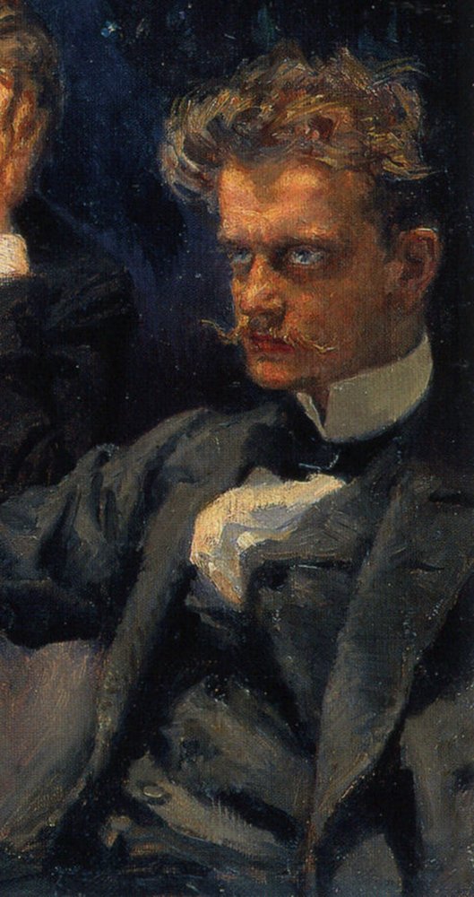 The Symposium (detail): Jean Sibelius by Akseli Gallen-Kallela