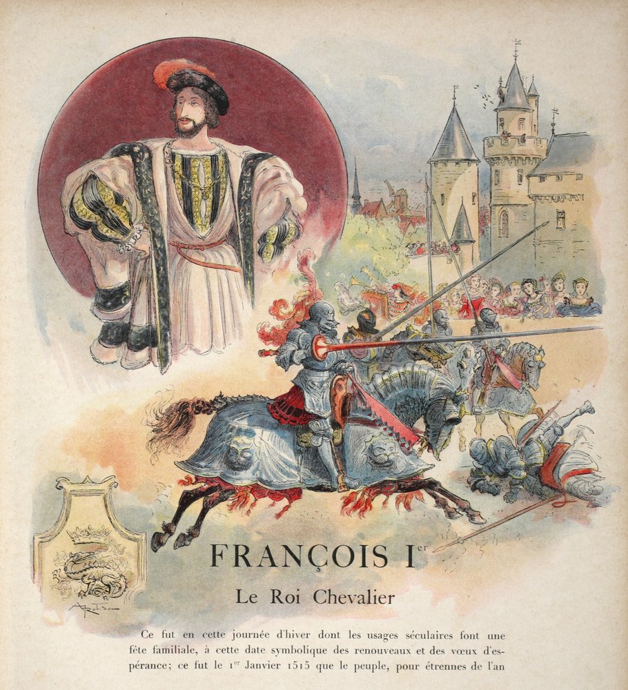 Frontispiece, 'Francois Ier: Le Roi Chevalier' by Albert Robida