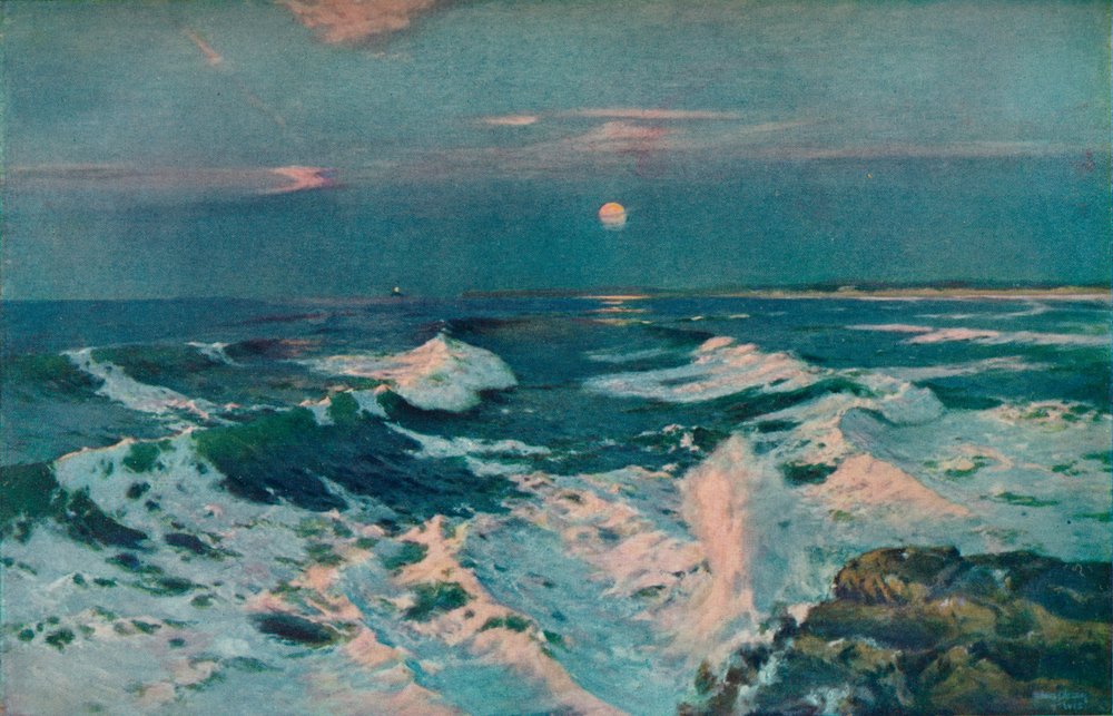 Between The Sunset and the Moon by Albert Julius Olsson