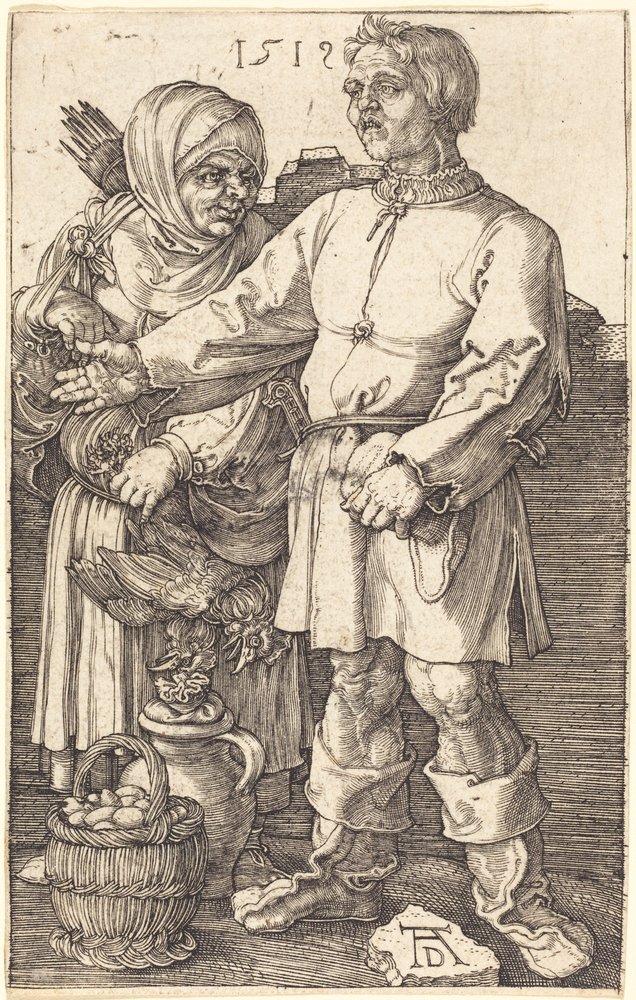 Peasant Couple at Market by Albrecht Dürer