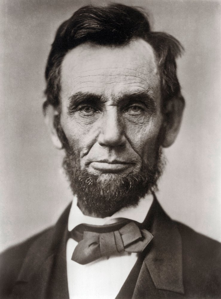 Portrait of Abraham Lincoln (1809-1865), 16th President of the United ...