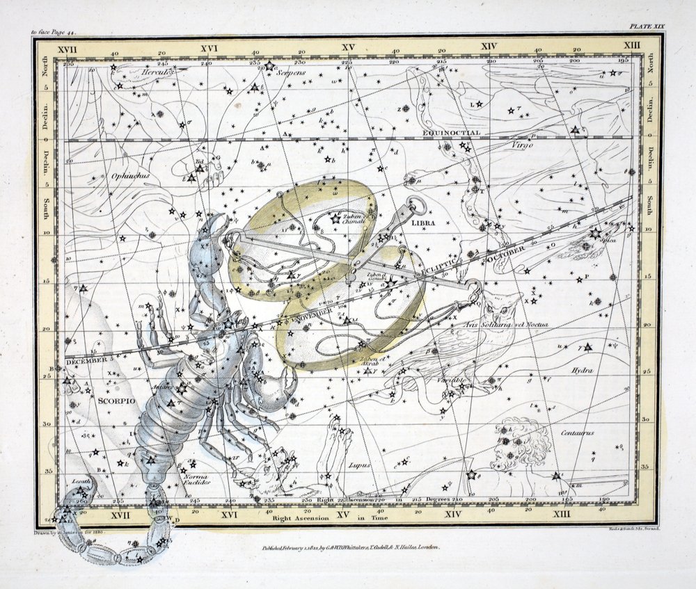 The Constellations (Plate XIX) Libra and Scorpio by Alexander Jamieson