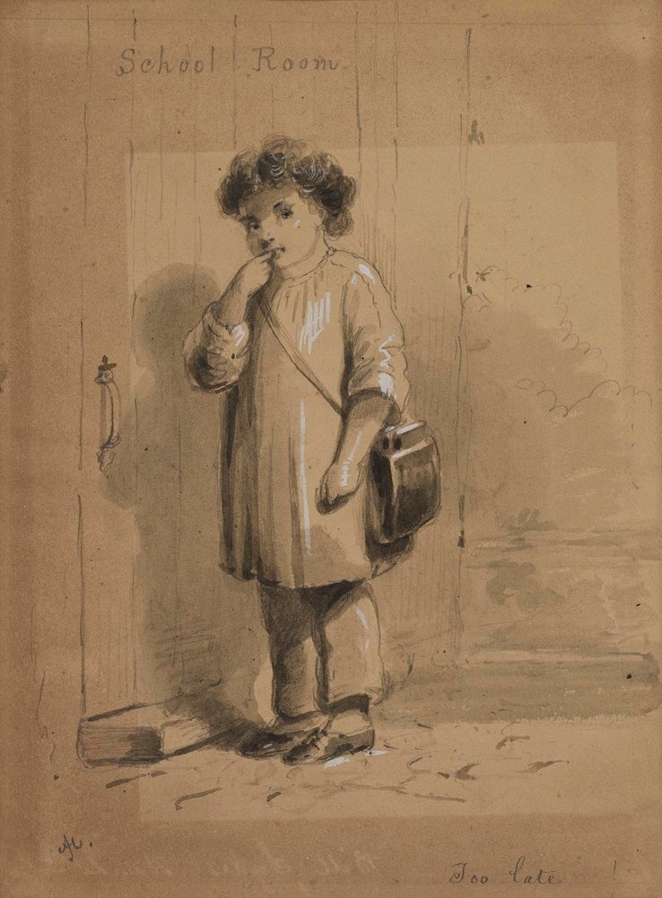 School Room by Alfred Jacob Miller