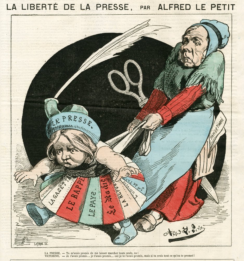 Cover of 'Le Grelot', Satirical in Colors by Alfred Le Petit