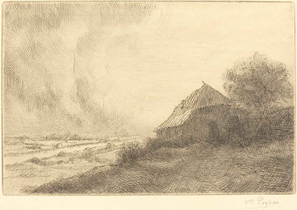 Hovel on a Hillside by Alphonse Legros