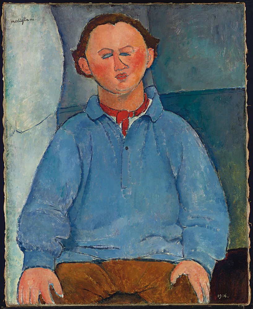 Portrait of Sculptor Oscar Miestchaninoff by Amedeo Modigliani