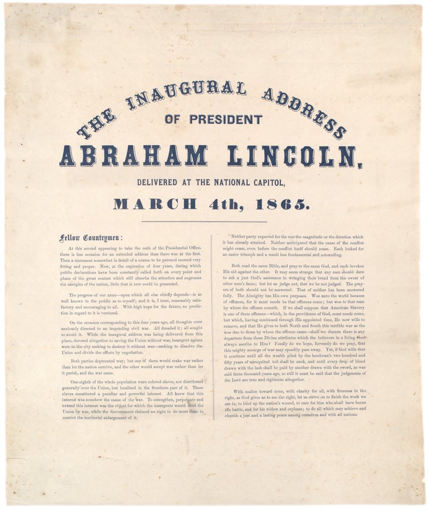The Inaugural Address of President Abraham Lincoln Delivered at the ...