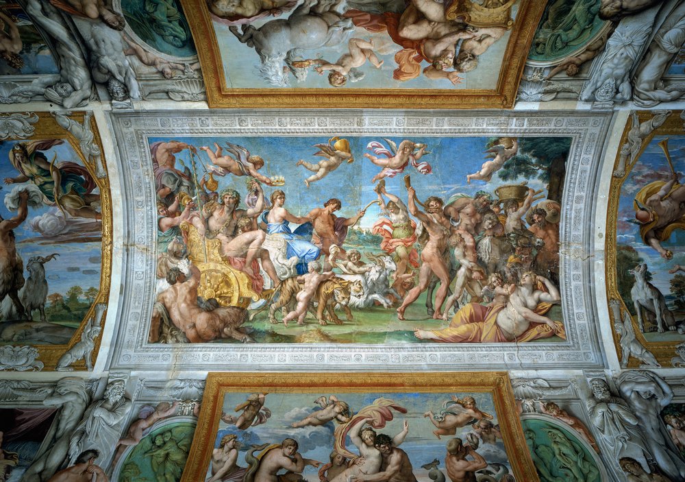 Triumph of Bacchus and Ariadne, detail from the Farnese Ceiling by Annibale Carracci
