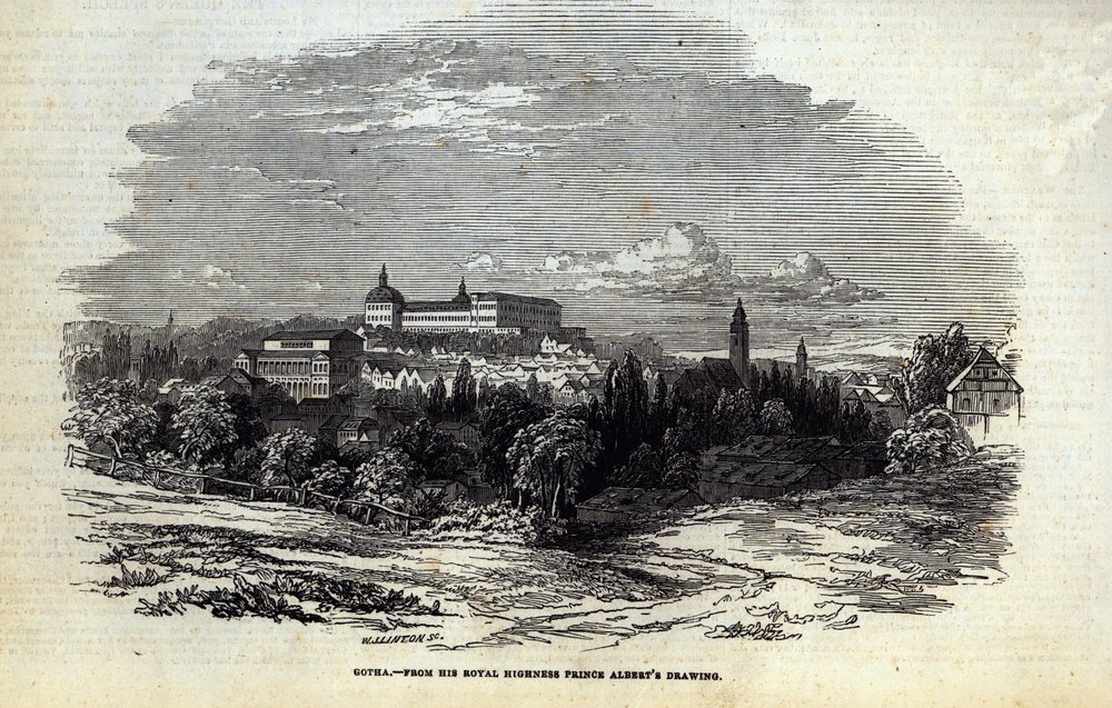 Gotha, Engraved by W.J. Linton, from 