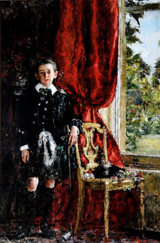The Young Golfer by Antonio Mancini: Buy fine art print