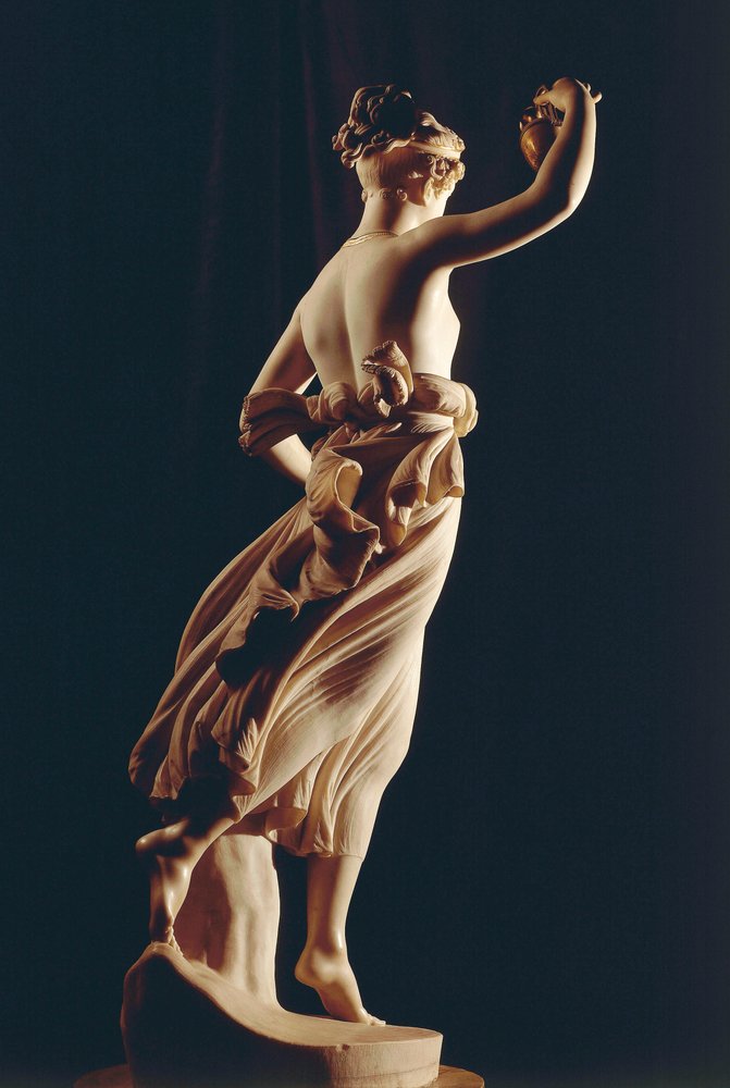 Hebe by Antonio Canova (1757-1822), marble statue by Antonio Canova