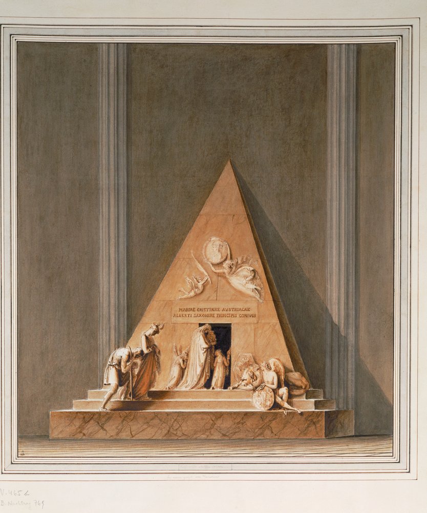 Sketch for the Tomb of Archduchess Marie Christine, Daughter of Empress Maria Theresia and Wife of Duke Albert of Saxe-Teschen by Antonio Canova