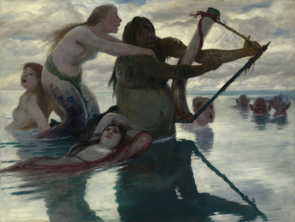 In the Sea by Arnold Böcklin
