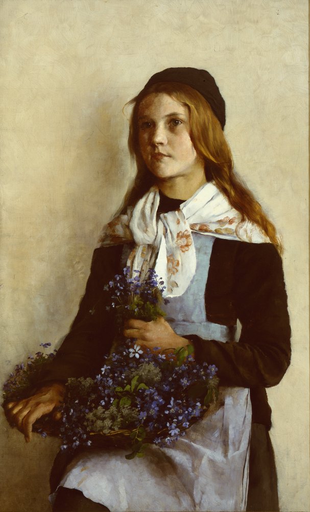 The Blue Anemone Girl by Asta Nørregaard