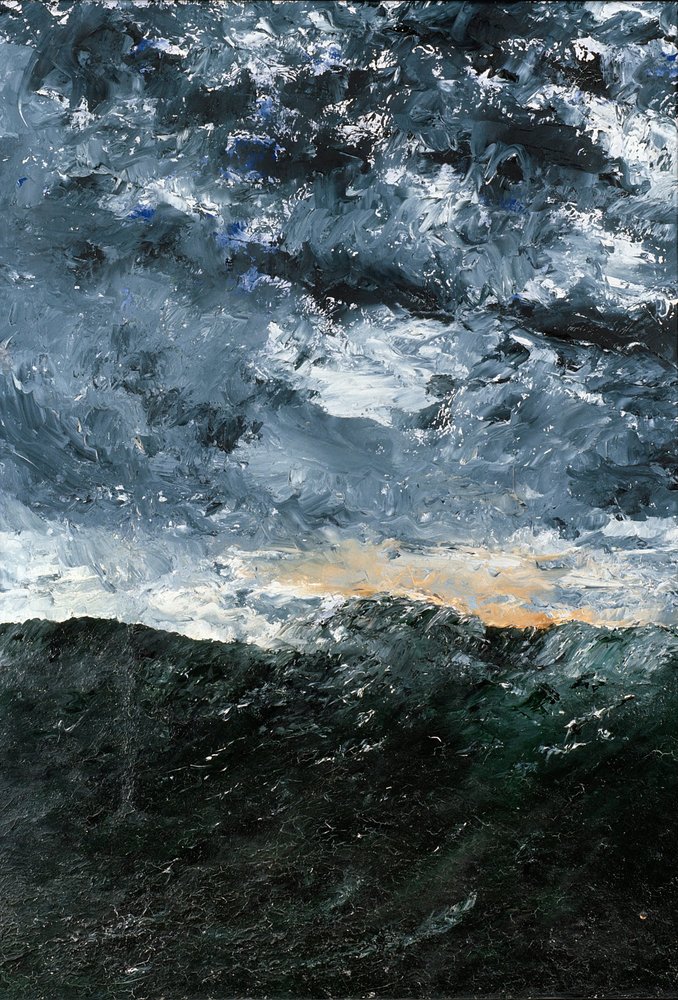 Landscape, seascape - Vågen VIII (Wave VIII) by August Johan Strindberg