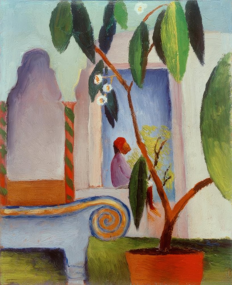 Arab Café (Little Turk) by August Macke