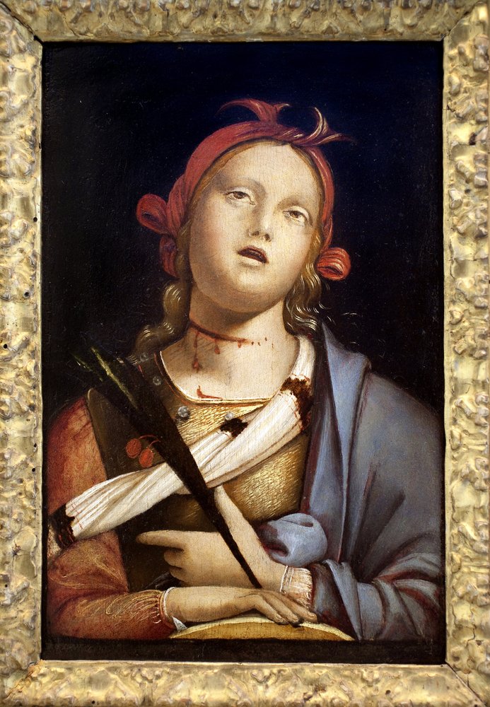 Saint Catherine of Alexandria. Painting by Bernardo Zenale (ca