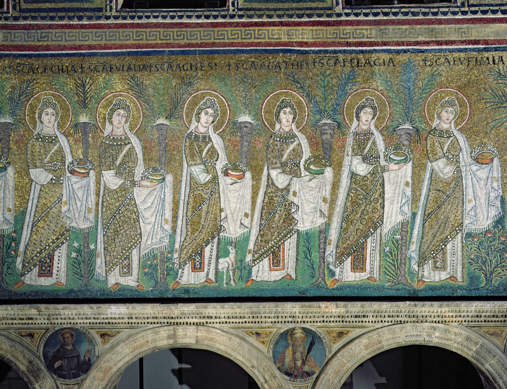 Group of Virgin Martyrs by Byzantine School