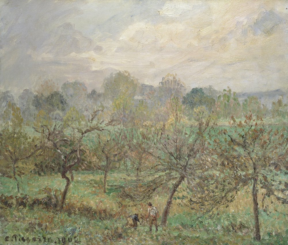 Autumn, Morning Mist, Éragny-sur-Epte, 1902 by Camille Jacob Pissarro