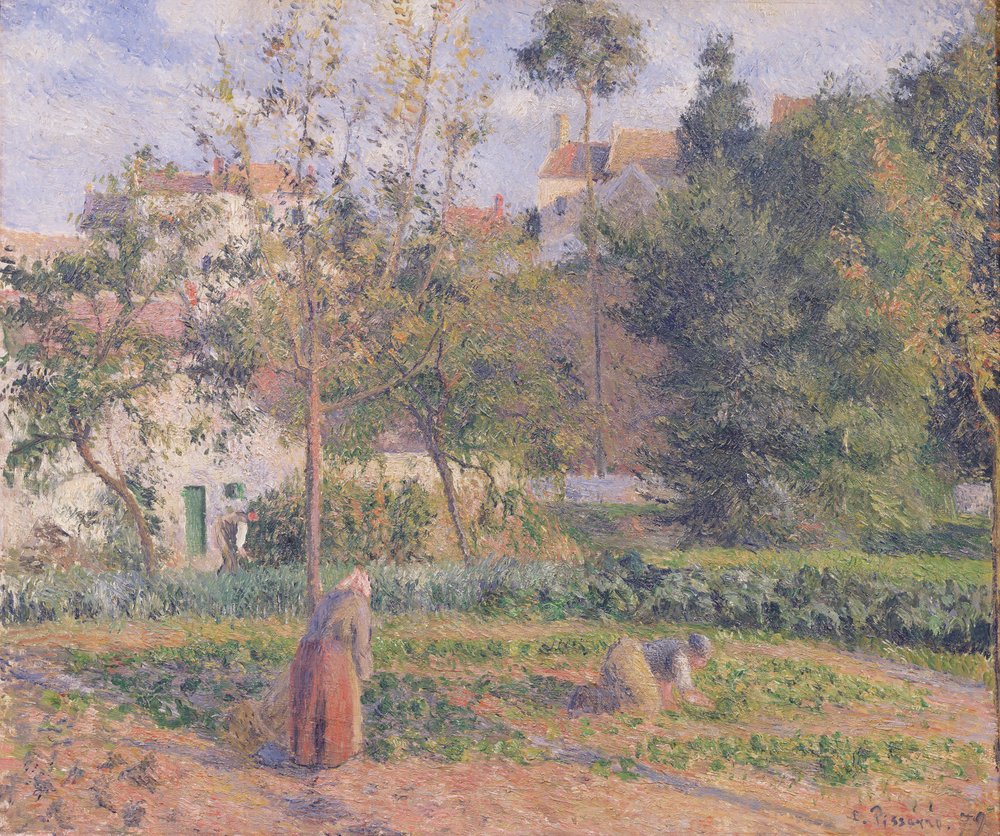 Vegetable Garden at the Hermitage, Pontoise, 1879 by Camille Jacob Pissarro