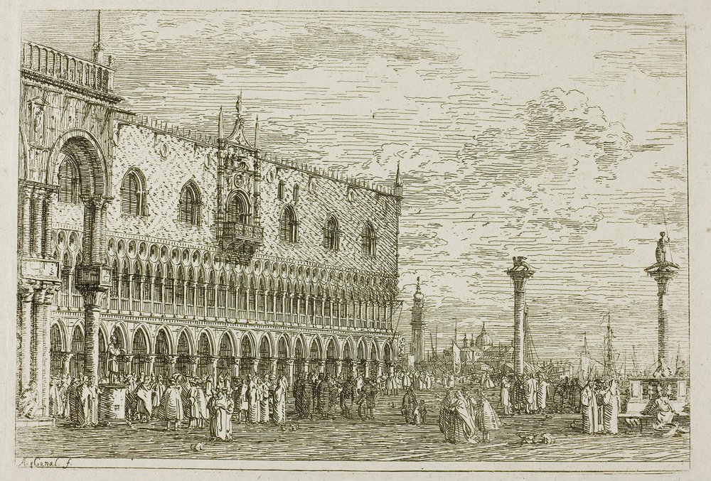 La Piera del Band V, from Vedute by Canaletto