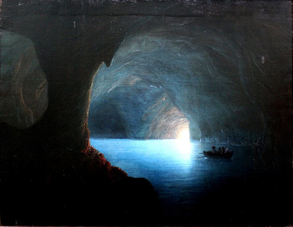 The Blue Grotto on Capri by Carl Friedrich Seiffert