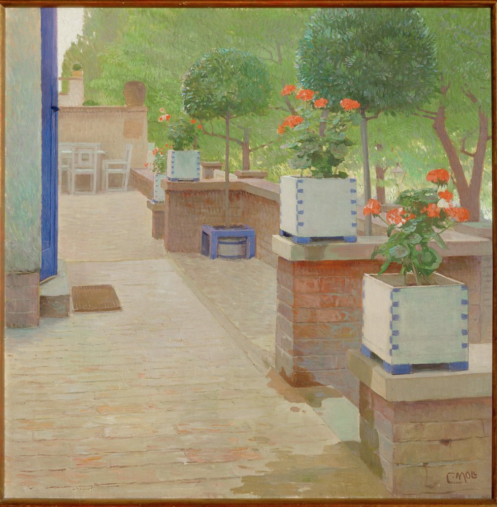 Garden terrace by Carl Moll