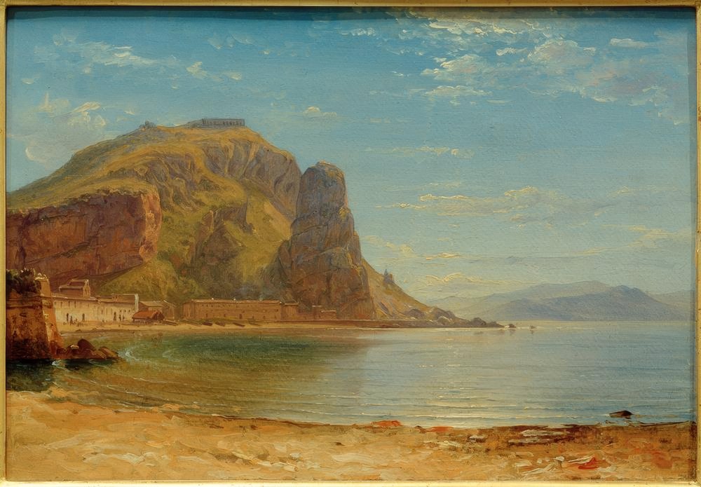 Terracina with the Fish Rocks by Carl Morgenstern