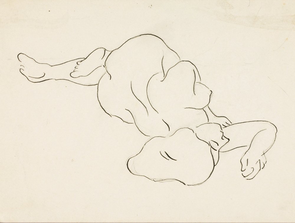 Reclining Female Nude by Carl Newman