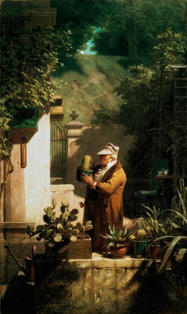 The Cactus Lover by Carl Spitzweg