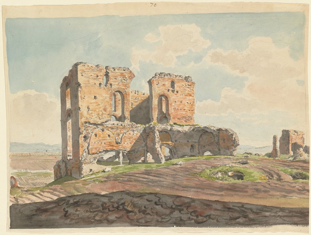 The Great Villa of the Quintilii on the Appian Way by Carlo Labruzzi
